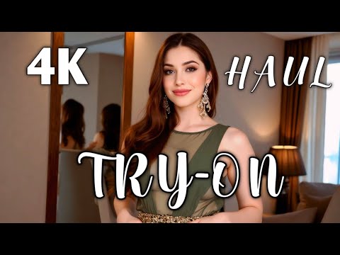 Soft & Sheer: Transparent Lingerie & Bikini Haul | Home Cleaning Dress 4K