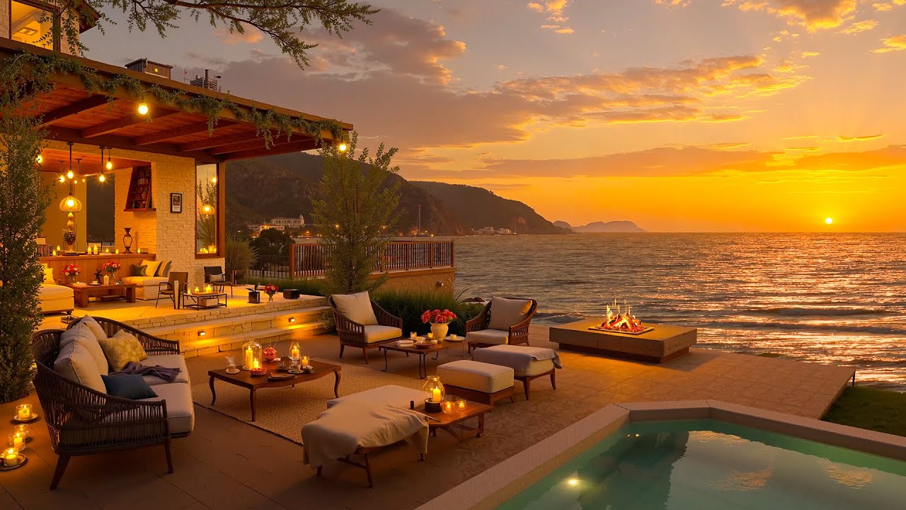 Soft Jazz by the Seaside at Sunset - Jazz Music for a Peaceful Relaxing Day