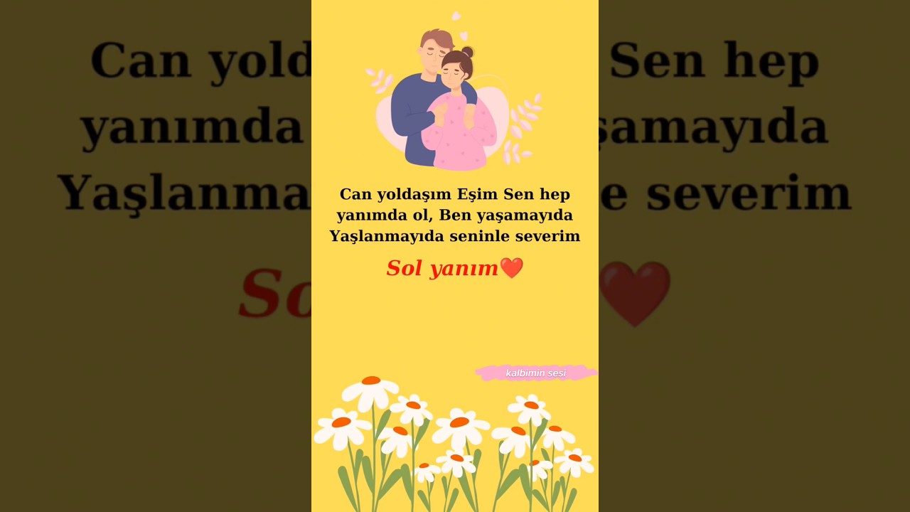 Sol yanım❤️ #iloveyou #seniseviyorum #status #statusvideo #whatsappstatus #sevgi #sevgilim