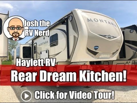(Sold) 2018 Montana 3700LK or 3701LK Rear Kitchen 4-Slide Luxury Keystone Fifth Wheel RV