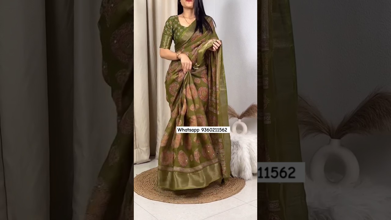 SOLD Price 1050 Cotton Silk Saree