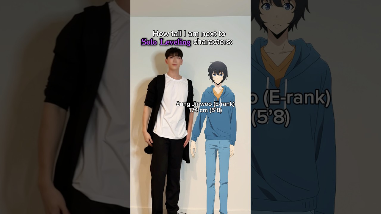 Solo Leveling IRL: Sung Jin Woo height comparison?