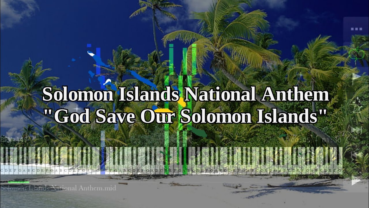 Solomon Islands National Anthem | God Save Our Solomon Islands - Piano