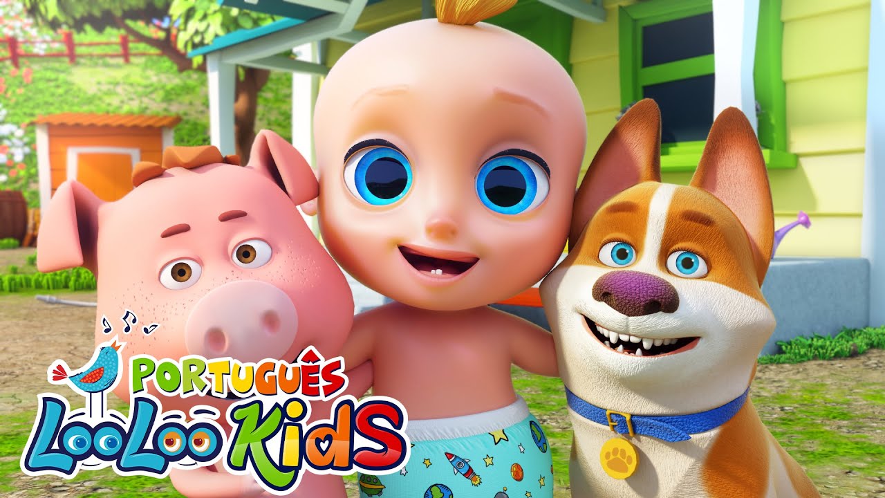 Som de animais em português - Música Infantil | LooLoo Kids Português