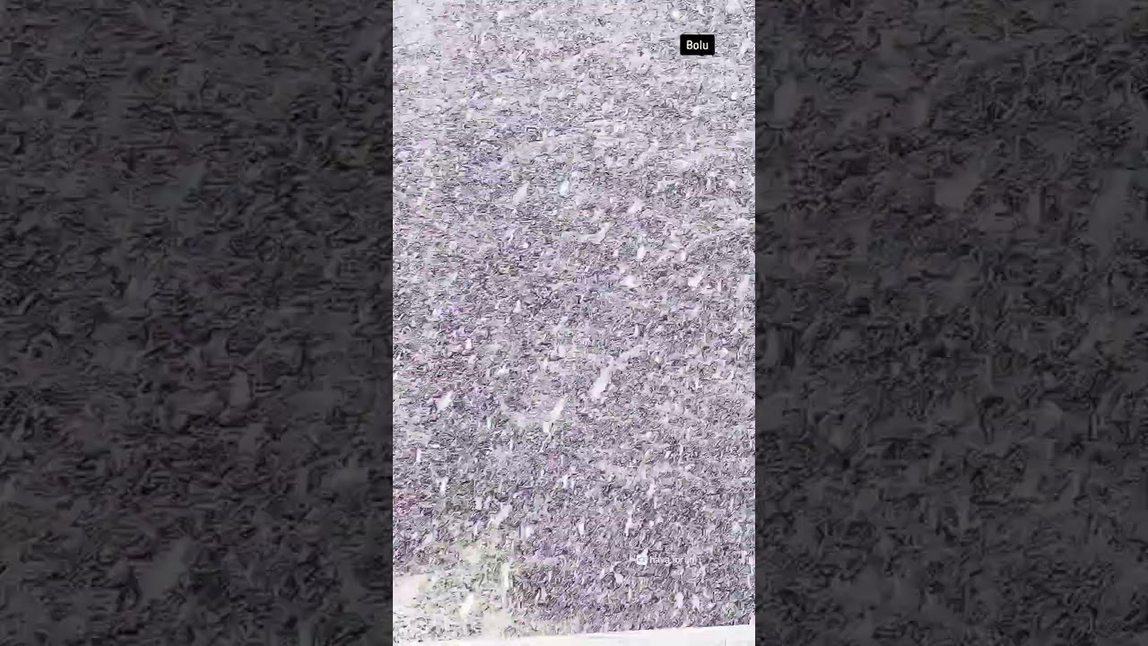 Son Dakika: Bolu'da baş döndürücü bir kar yağışı başladı. Bu akşam ve gece yola çıkacaklar dikkat!