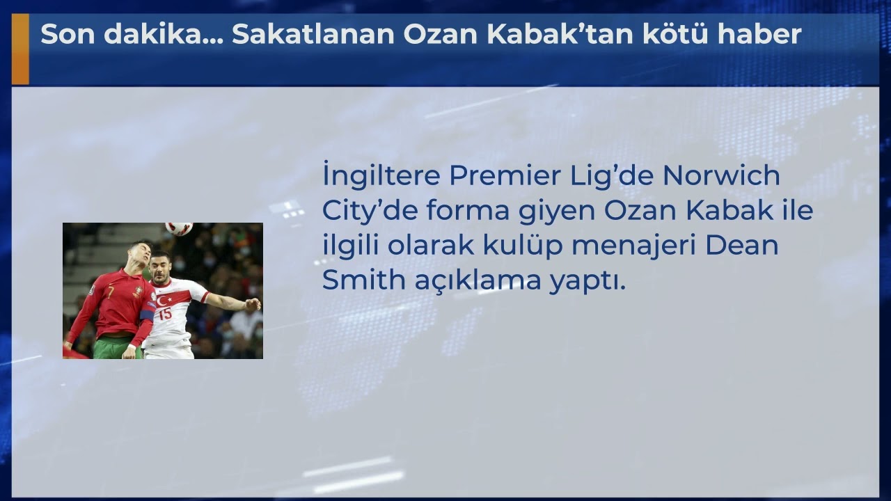 Son dakika... Sakatlanan Ozan Kabak’tan kötü haber