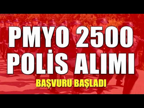 SON DAKİKA LİSE MEZUNU 2500 PMYO ALIM BAŞVURUSU BAŞLAMIŞTIR 2022