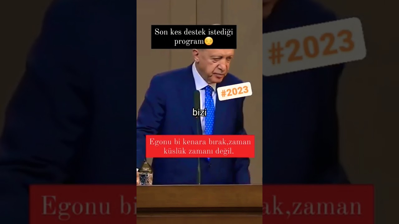 son kez destek istedi sayın cumhurbaşkanı Recep Tayyip Erdoğan...
