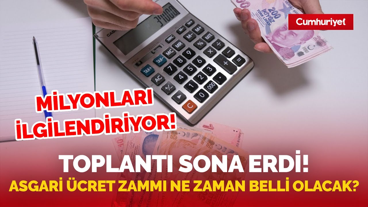 #SonDakika Asgari ücret zammı ne zaman belli olacak? Milyonları ilgilendiren o toplantı sona erdi!