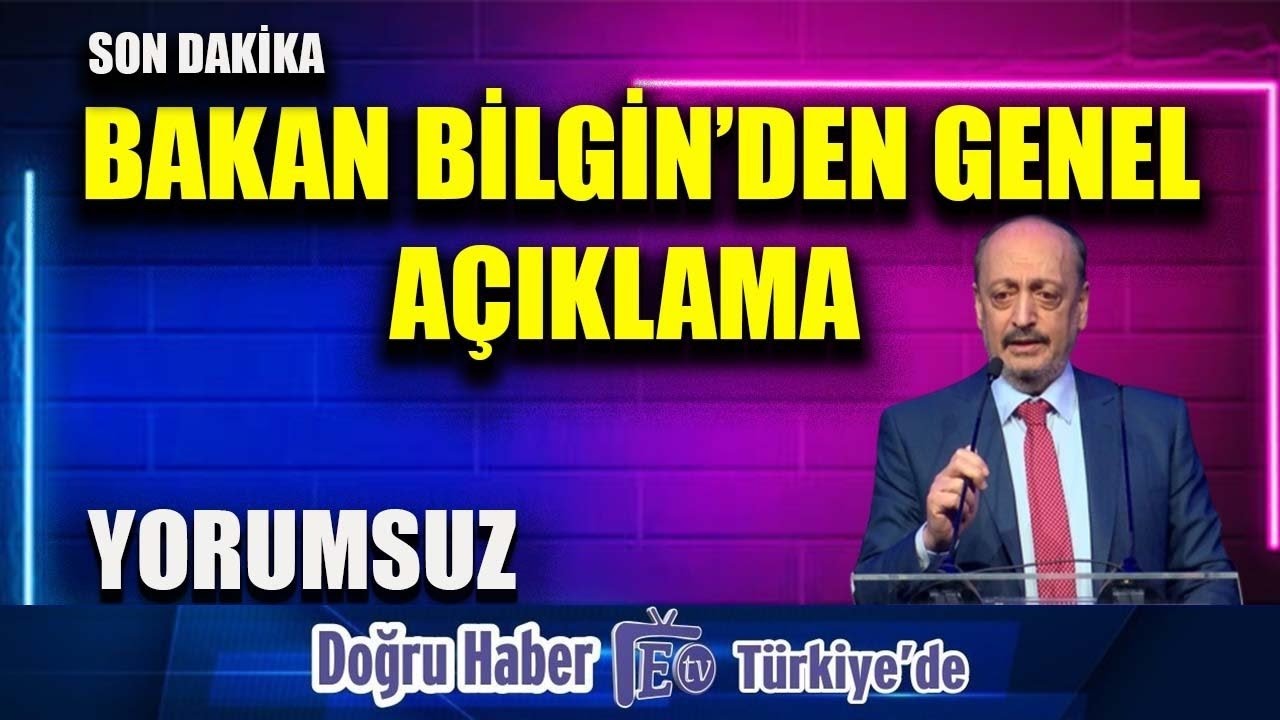 #sondakika Vedat Bilgin bugünkü tam konuşması