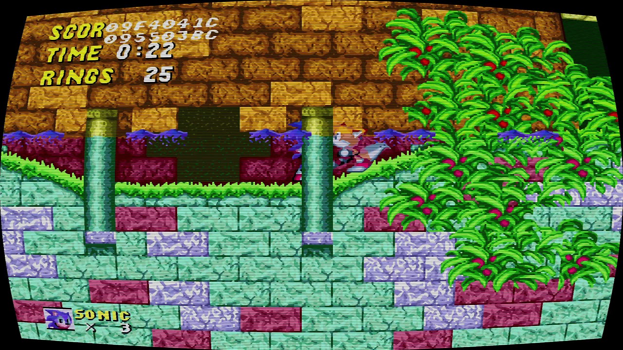 Sonic 2 Giltched - Tails Drown Hit The Box Switch Body and Sonic Giltched Under The Water