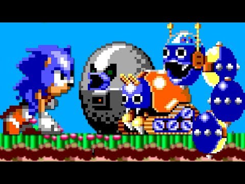 Sonic Chaos (Master System) All Bosses (No Damage)