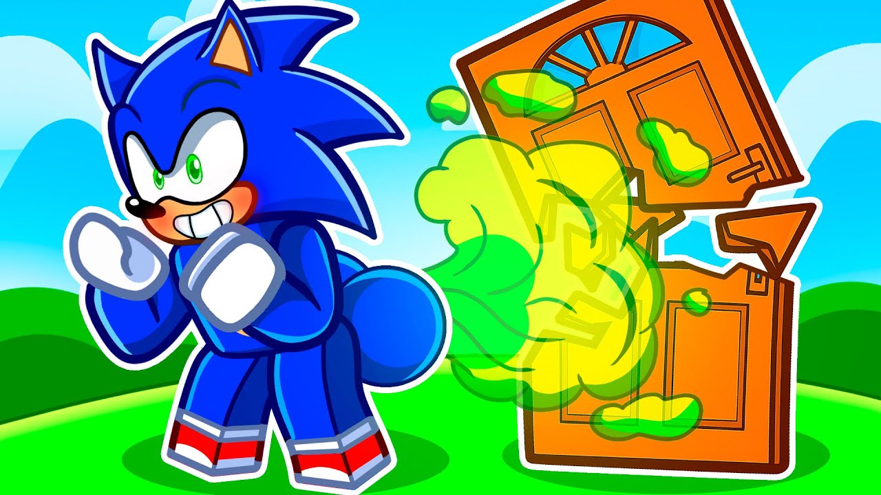Sonic Plays Roblox FART THE DOOR With MY FRIENDS...