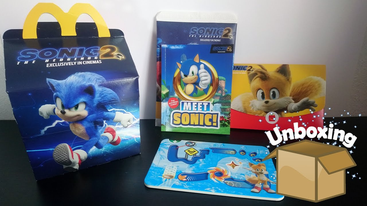 Sonic The Hedgehog 2 Movie - UK Happy Meal Toys
