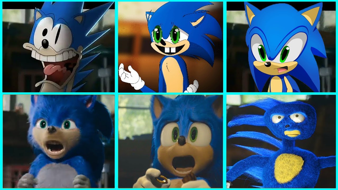 Sonic The Hedgehog Movie - Uh Meow All Designs Compilation