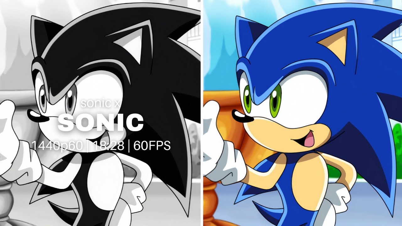 Sonic The Hedgehog (Sonic X) || Clips For Edits || [4K/60FPS]