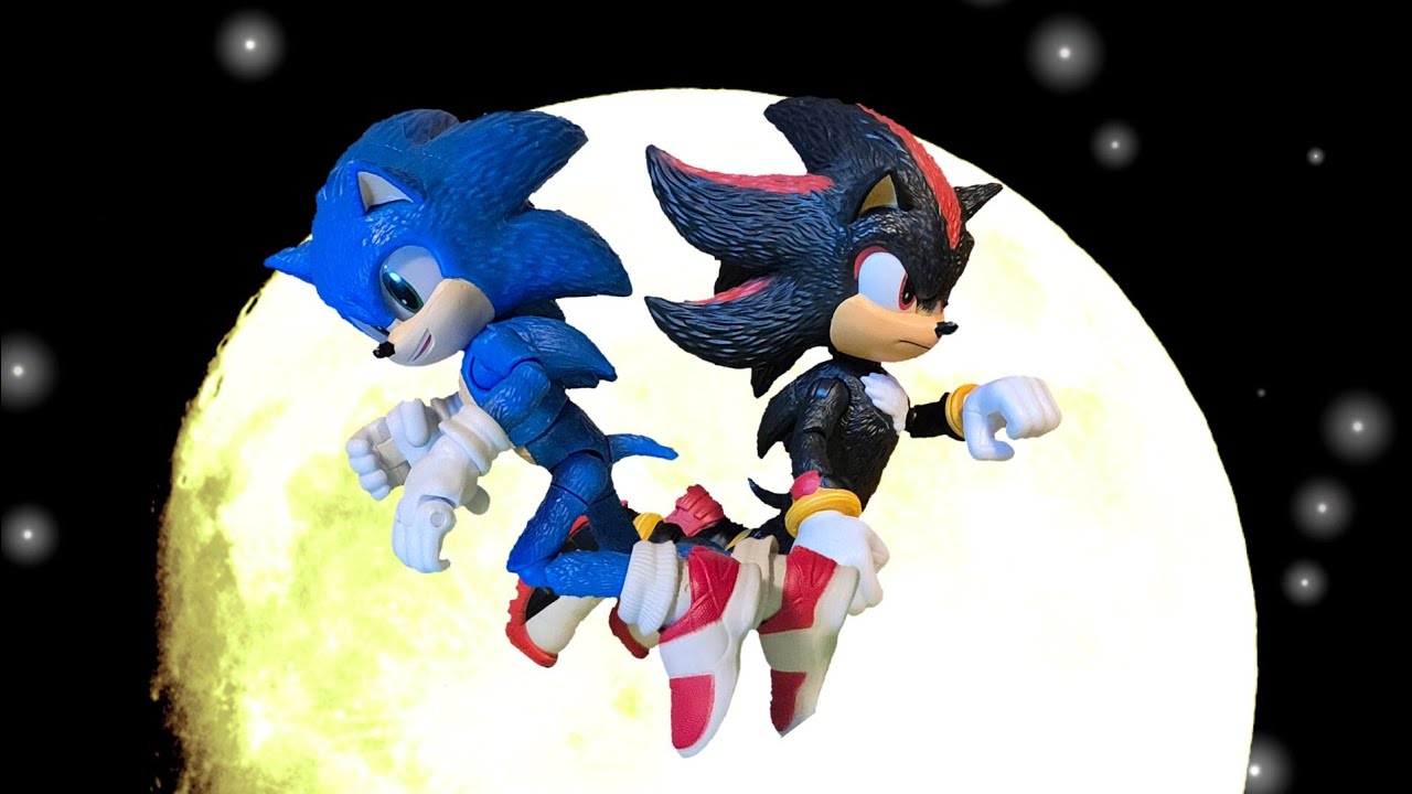 Sonic vs Shadow Green Screen Stop Motion (Sonic 3)