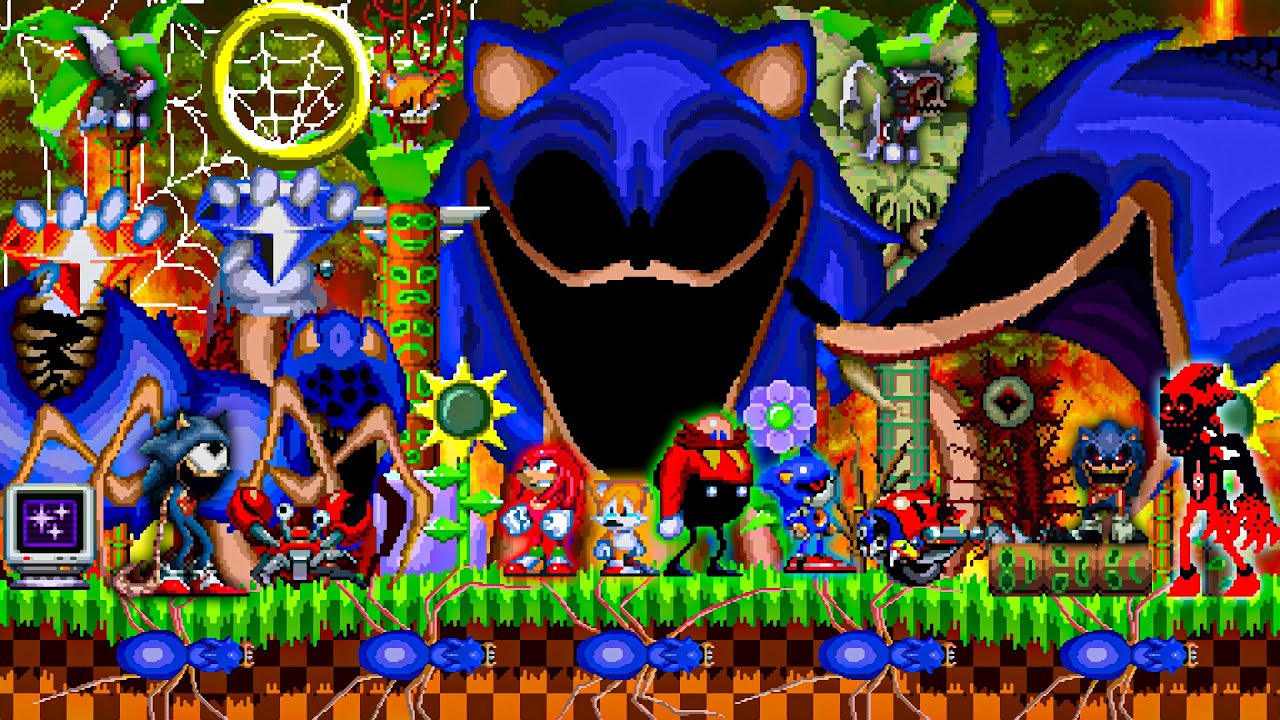 Sonic.EXE One Last Round | Full Playthrough + ALL SECRETS, EASTER-EGGS & DEATHS 4K!