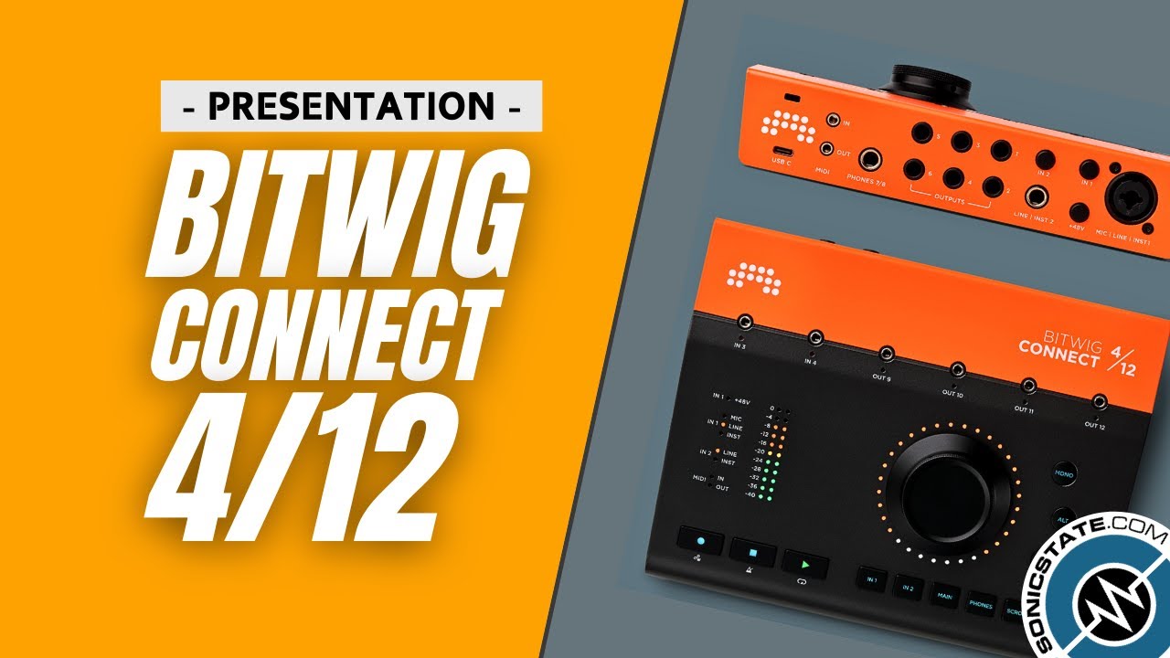 SonicLAB: Bitwig's First Hardware – The Connect 412 Audio Interface and More