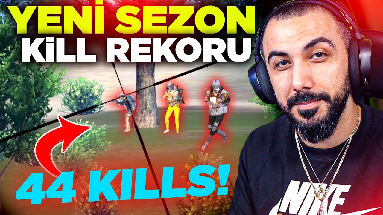 SONUNDA YENİ KILL REKORUMU KIRDIM!! 😮 TOPLAM 44 KILLS EFSANE MAÇ!! | PUBG MOBILE