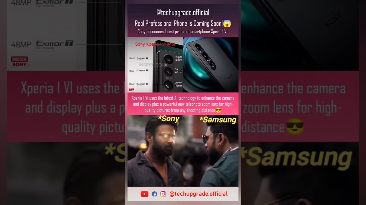 Sony announces a Premium Smartphone Xperia 1V🔥I | The Professional Phone🔥 #sony #xperia #apple