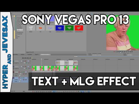Sony Vegas - Rainbow Text, Zmražení Obrazu (Velocity) + MLG effect
