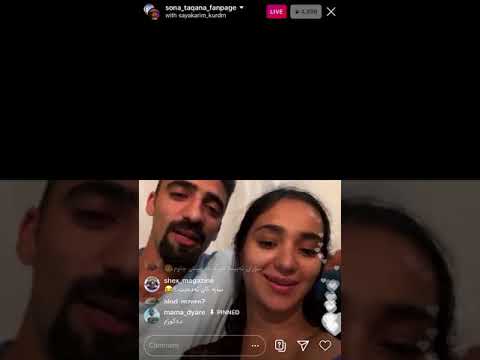 sonya taqana w saya karim ، سۆنە تاقانە و سایە کەریم لە لایڤ😂