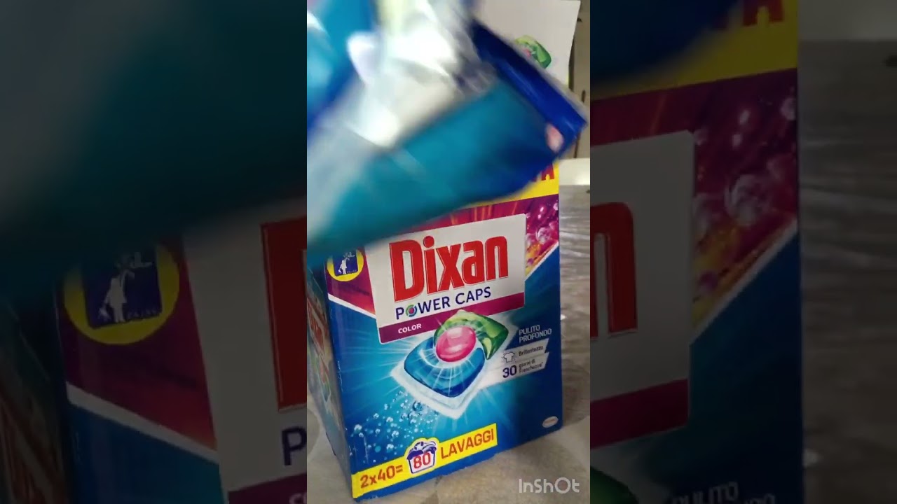 Sorpresa nel pacco di Dixan power caps☺️ #shortsvideo #youtubeshorts#restock#washingmachine#caps