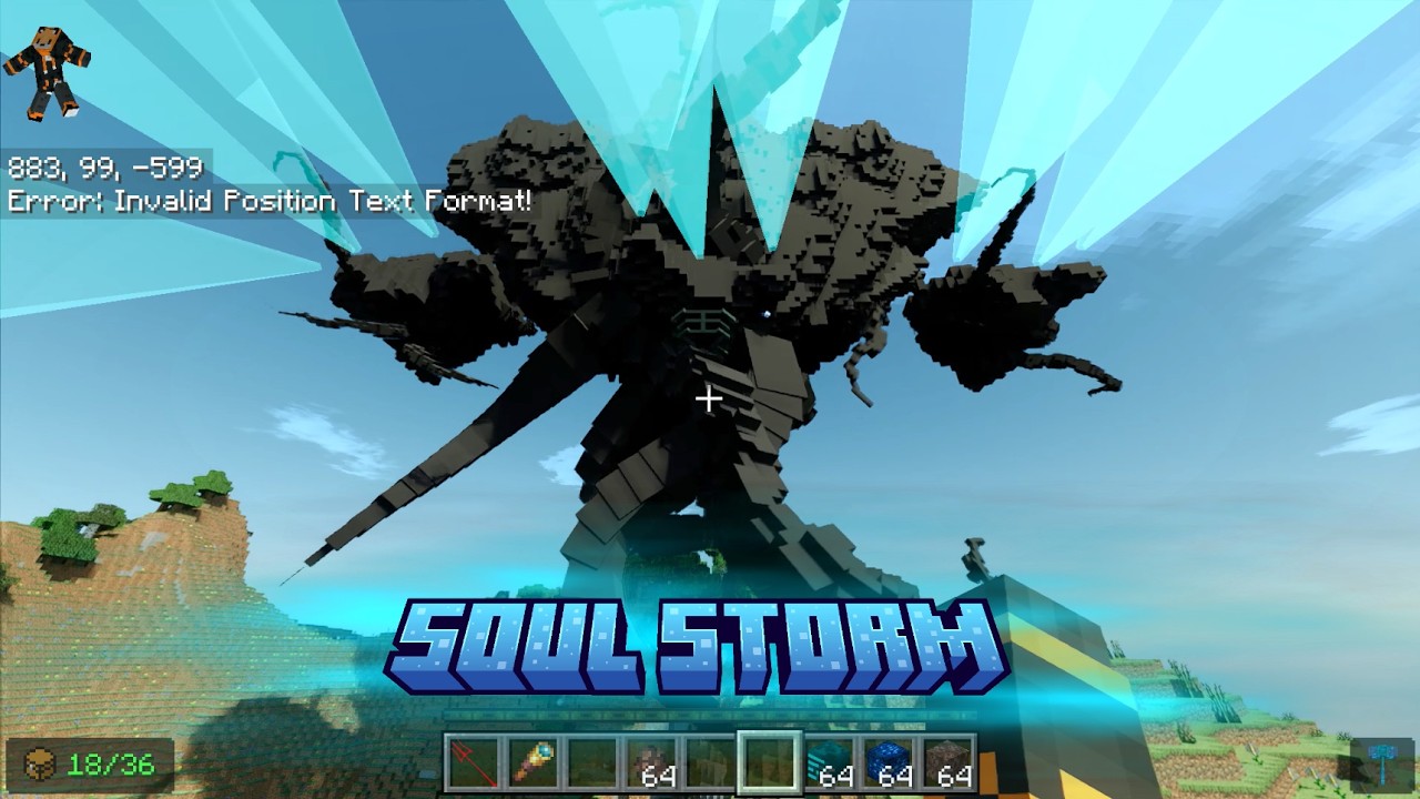 Soul Storm TERAPHOBIC REALM ADDON ,RTX [MCPE-MCBE] Soul Wither Storm In Minecraft,EnderFoxBoy MC🦊!!!