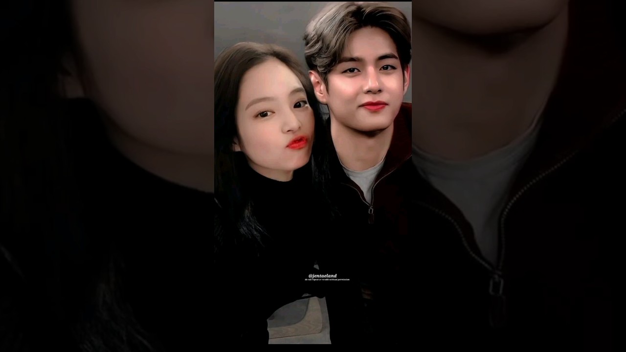 Soulmates for a reason 😉💚 #jennie #taennie #taehyung #vnnie