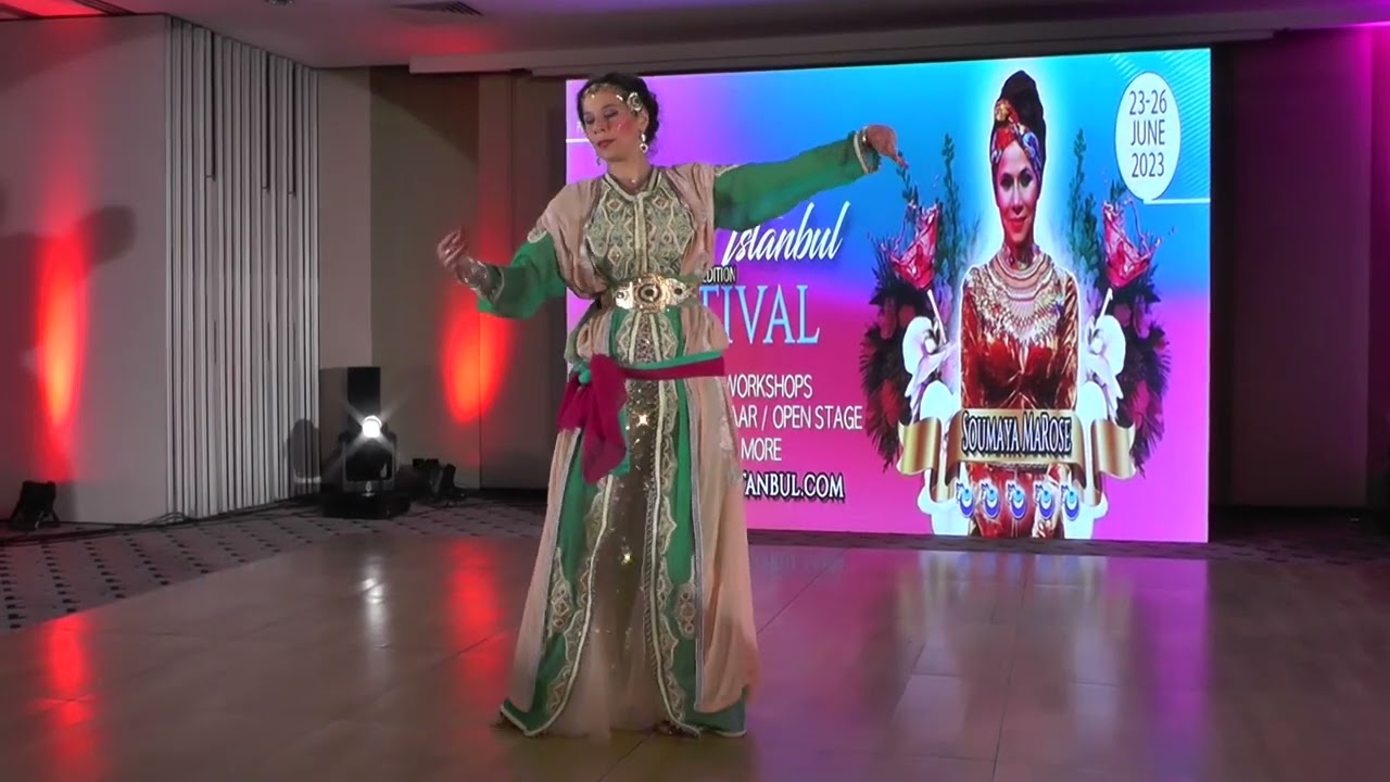 Soumaya dancing at Rakkas Istanbul International Oriental Dance Festival 2023