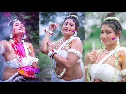 Soumi saha saree video ll Holi Special ll #Sareefashion ll #sareelover ll Amazon saree ll