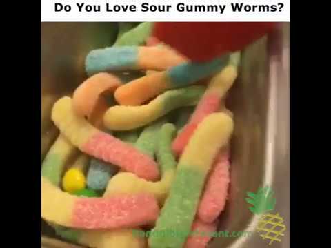 Sour Gummy Worms T Shirt. Made from real gummy worms!