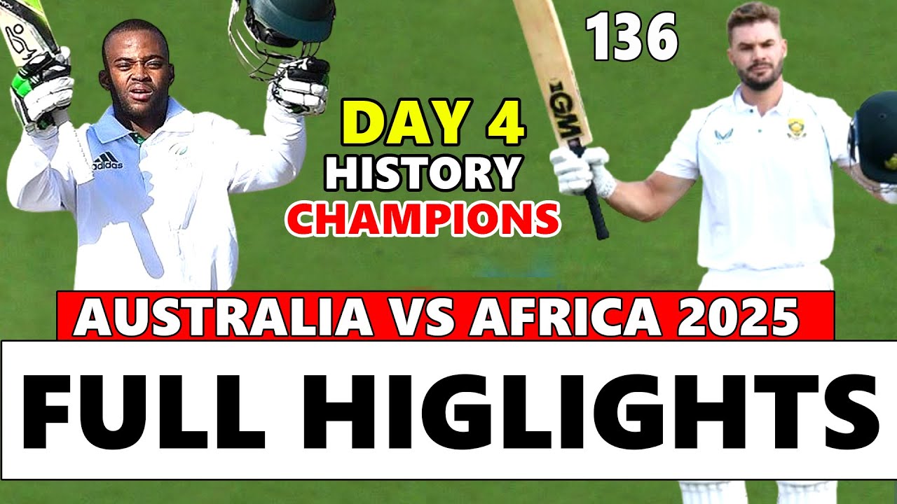South Africa vs Australia WTC Final Day 4 Full Match Highlights 2025 | Aus Vs Sa
