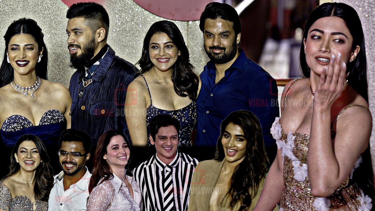 South Celebrities Walking The Redcarpet at Jio World Plaza Launch | Rashmika, Pooja, Kajal, Shruti