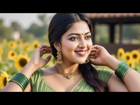 South Indian Actress Amala paul's Stunning Saree Photoshoot in a Beautiful Village Setting 🌿| Ai Art