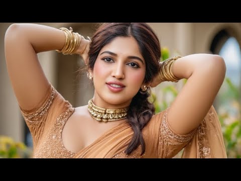 South Indian Actress Bhumi's Stunning Saree Photoshoot in a Beautiful Village Setting 🌿| Ai Art |