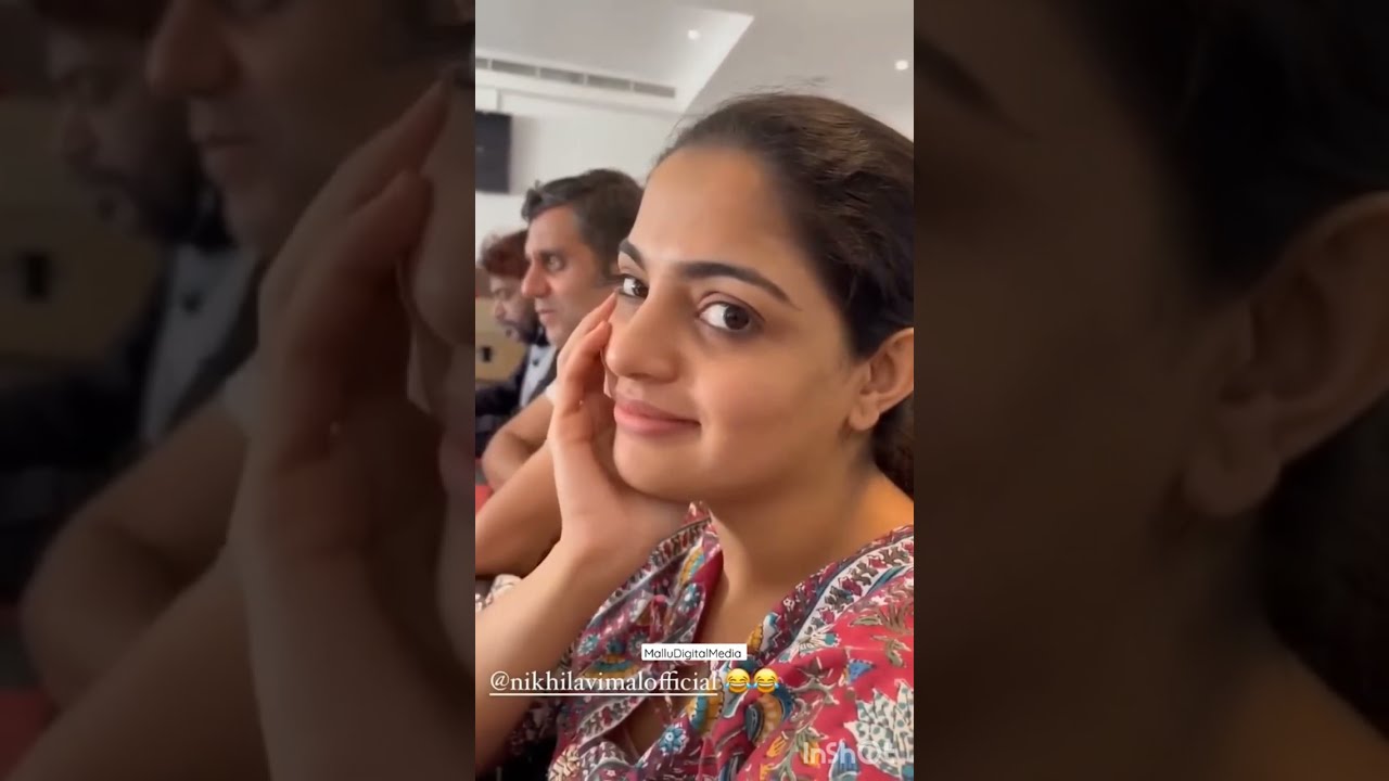 South Indian actress Nikhila vimal hot rare bra slip shown 💦💦| hot mallu actress 🔥🔥💦 | hot boobs 💦💦💦