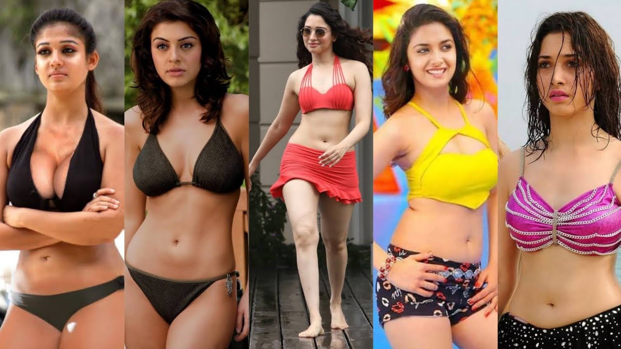 South Indian Tamil Actress Hot Bikini Look Reels Compilation 😍 Tamil Hot Beauties In Navel Look