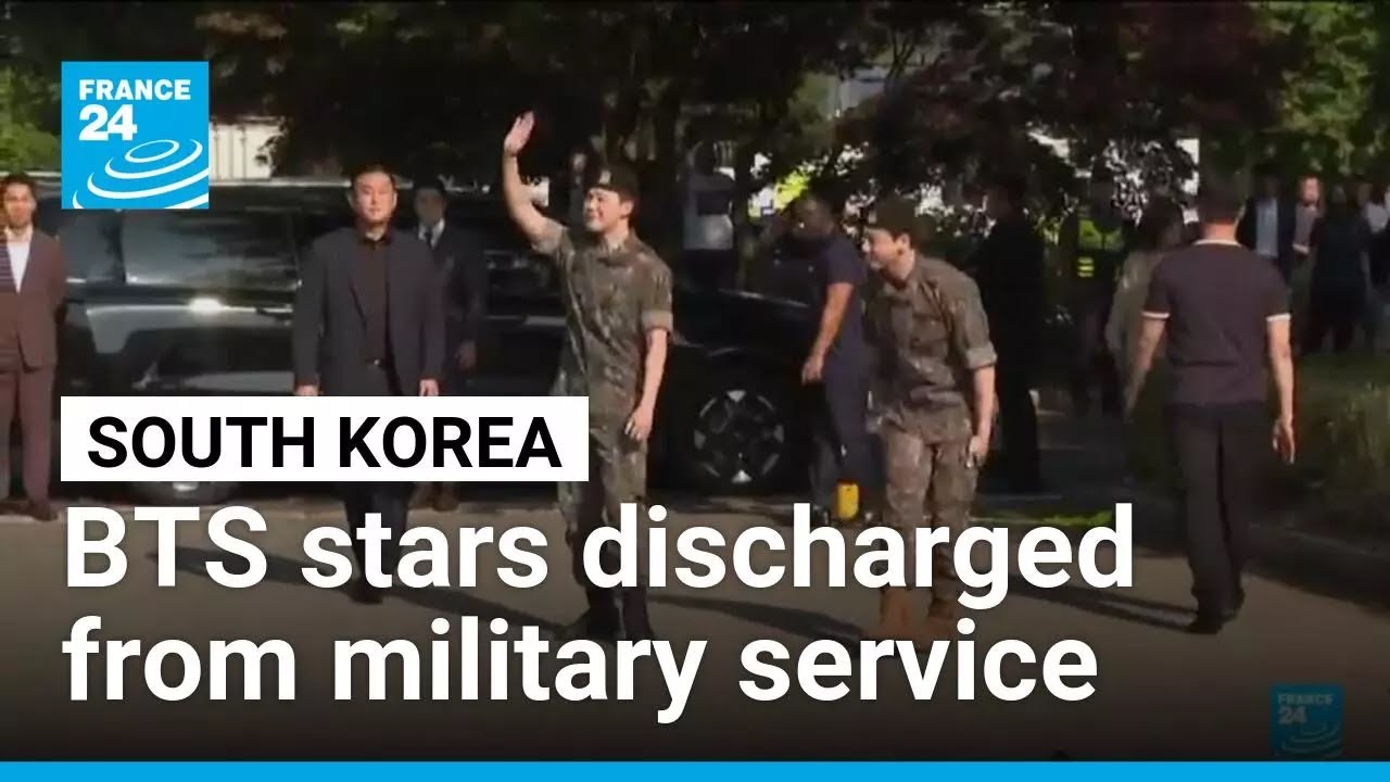South Korean K-pop stars of BTS discharged from military service • FRANCE 24 English