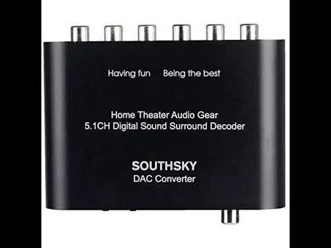 SOUTHSKY 5 1 Audio Rush Digital Sound Decoder Converter   Optical SPDIF, Coaxial to 5 1CH