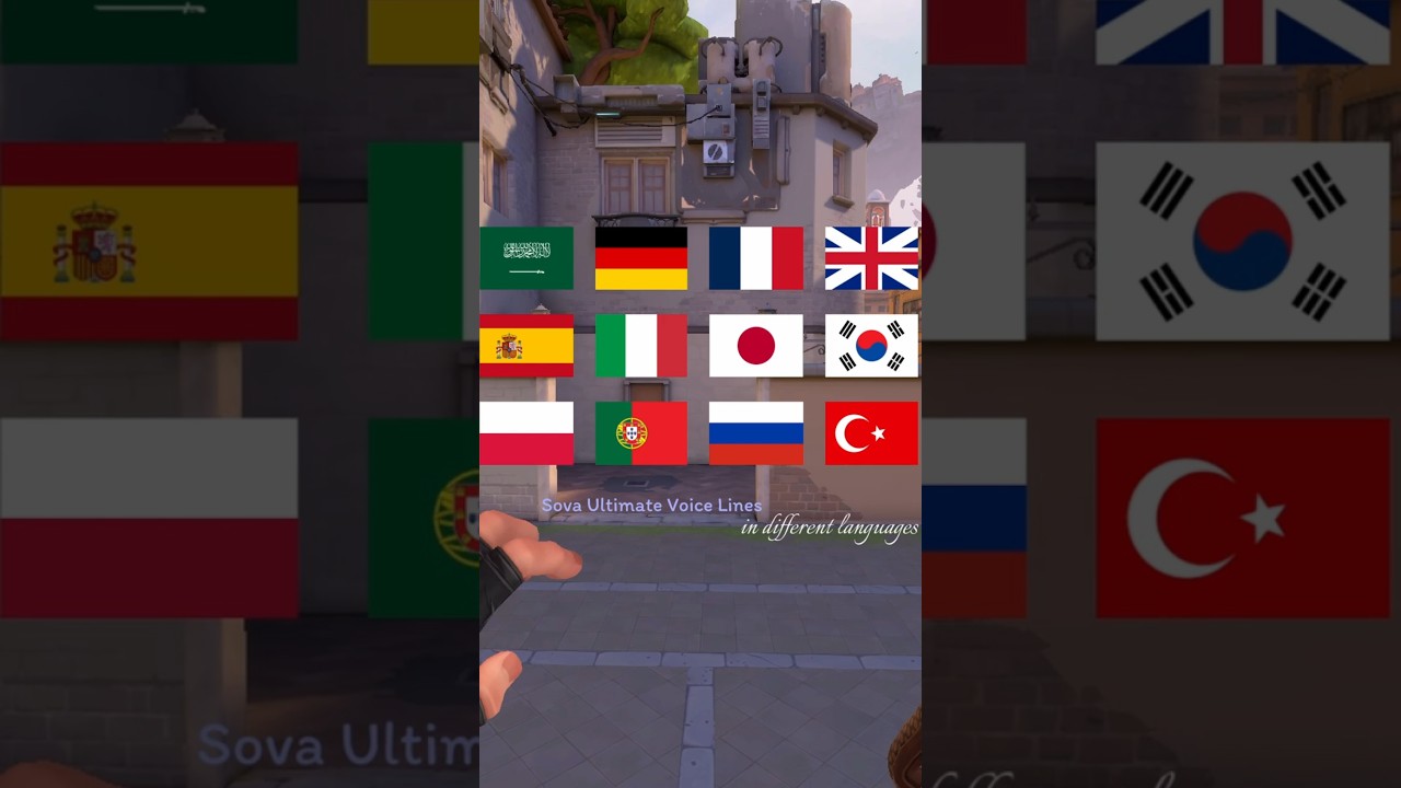 Sova Ultimate Voice Lines in Different Languages #valorant #sovagameplay #voicelines