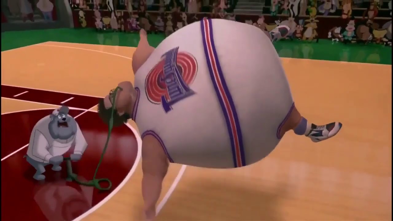Space Jam: Stan Inflation Scene