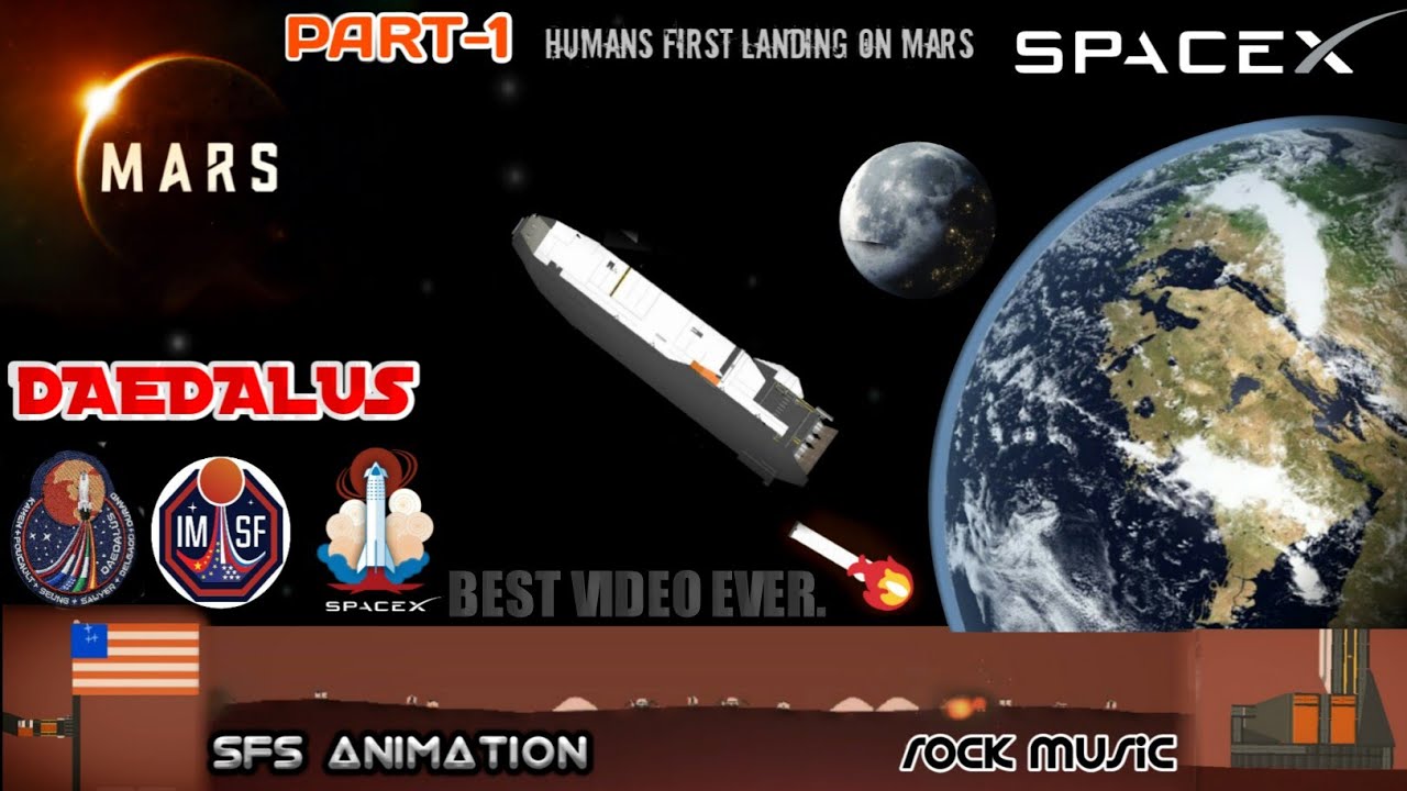 SpaceX Starship Colonization On Mars Animation | Earth TO Mars  Spaceflight Simulator Starship
