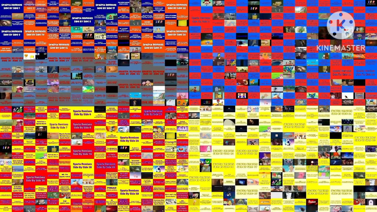 Sparta Remixes MEGA Side By Side Quadparison 2