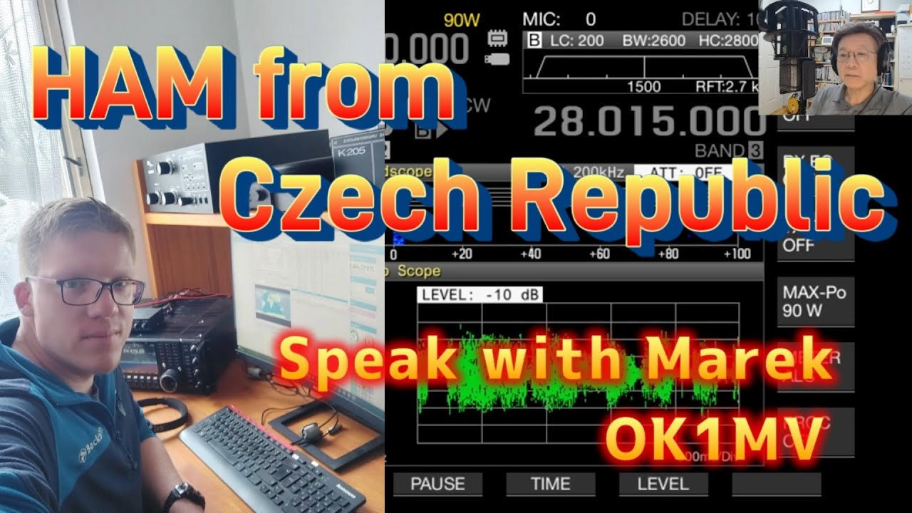 Speak with Czech HAM #OK1MV #Pragu #Marek #HL1SB