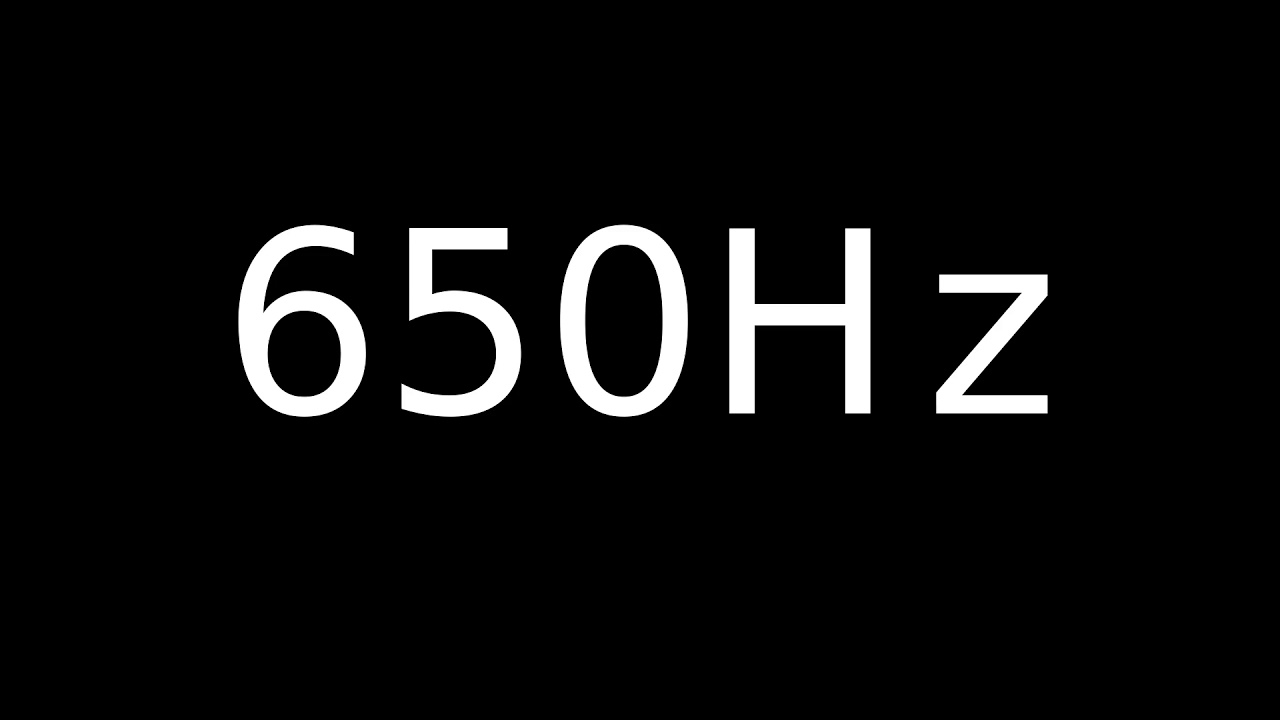 Speaker Sound Test 650Hz
