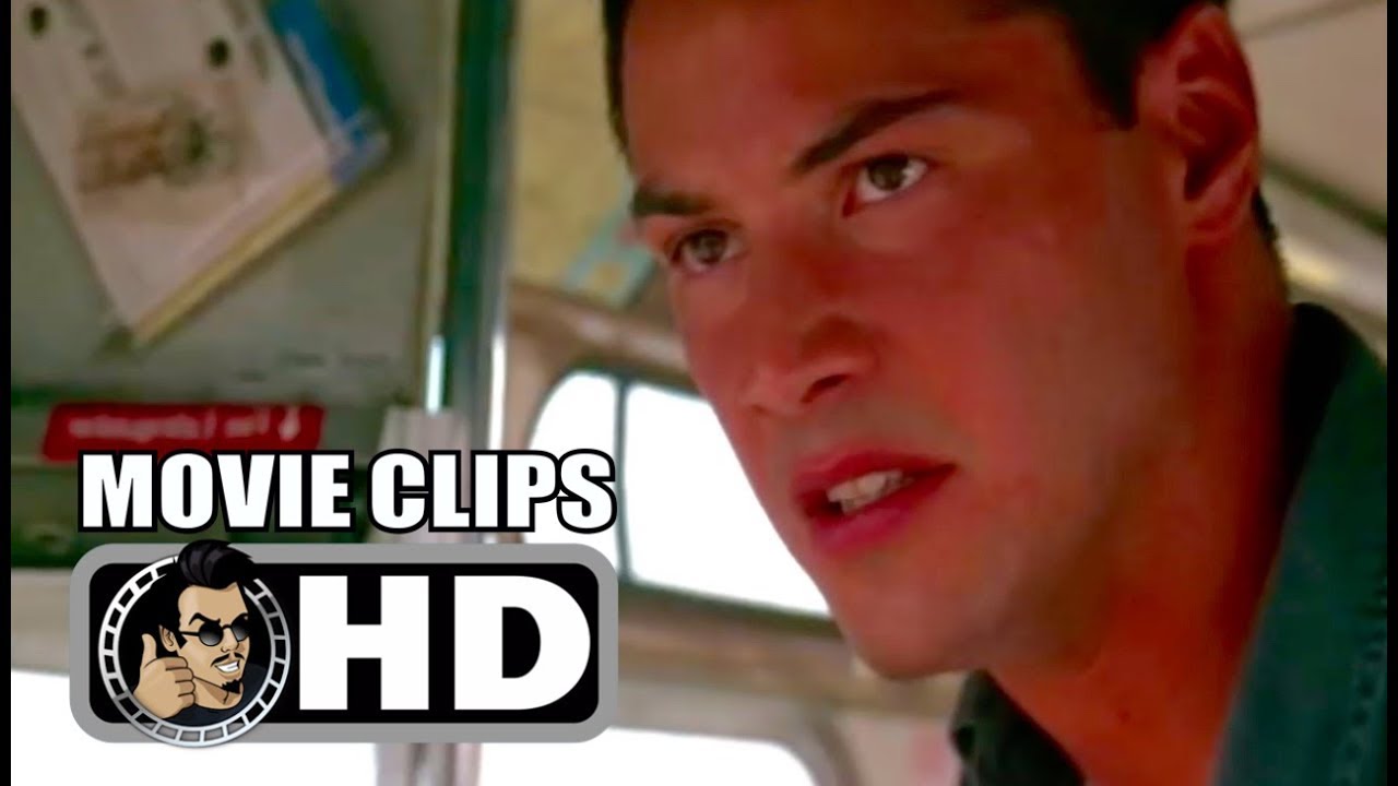 SPEED - 5 Movie Clips + Retro Trailer (1994) Keanu Reeves, Sandra Bullock Action Movie HD