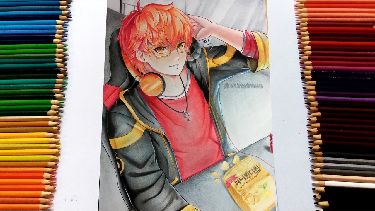 Speed Drawing - 707 / Luciel Choi (Mystic Messenger 수상한메신저 )