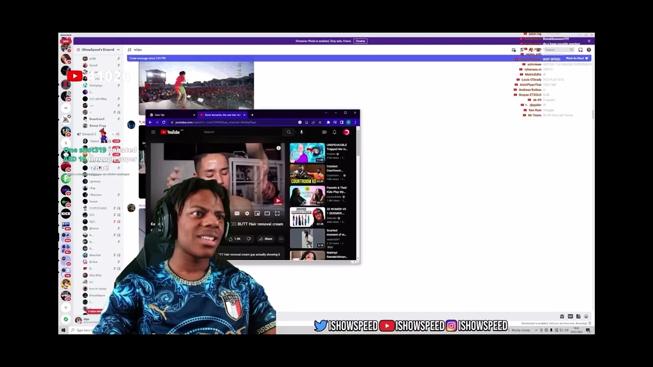 Speed reacts to Kevin🍑 hair  removal